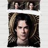 Funda Nórdica de Cama Damon Salvatore, Artículo para Fans de HorrorVampiro Juegos de Cama para Niños Suave Microfibra Funda de Edredón para Adultos Regalo de Lujo