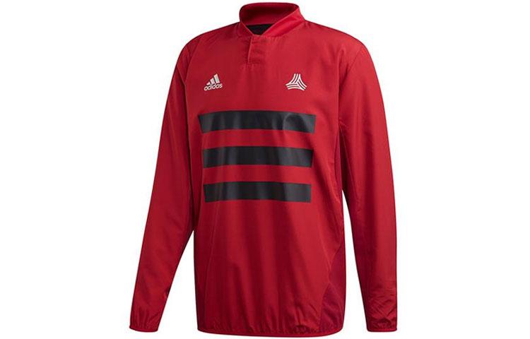 Adidas T Shirts Men s Red Stand Collar Moderate Straight Fit DZ9594 L