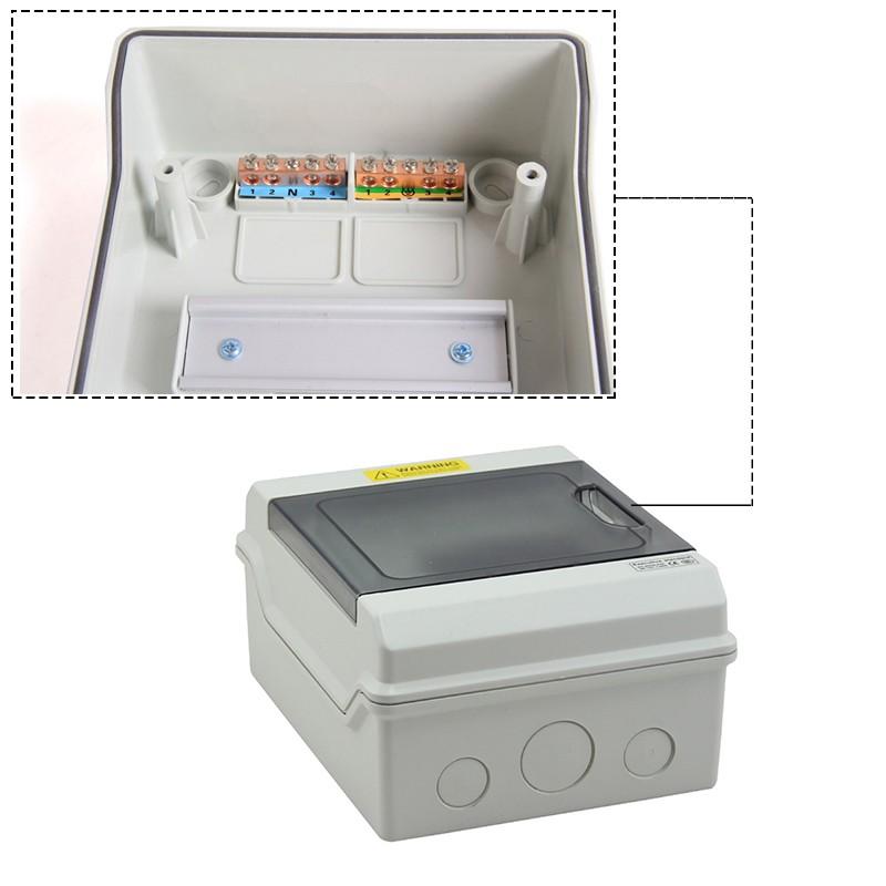 Blocuri terminale de cablare cu 6 căi, carcasă de distribuție electrică impermeabilă IP66, cutie de comutare exterioară