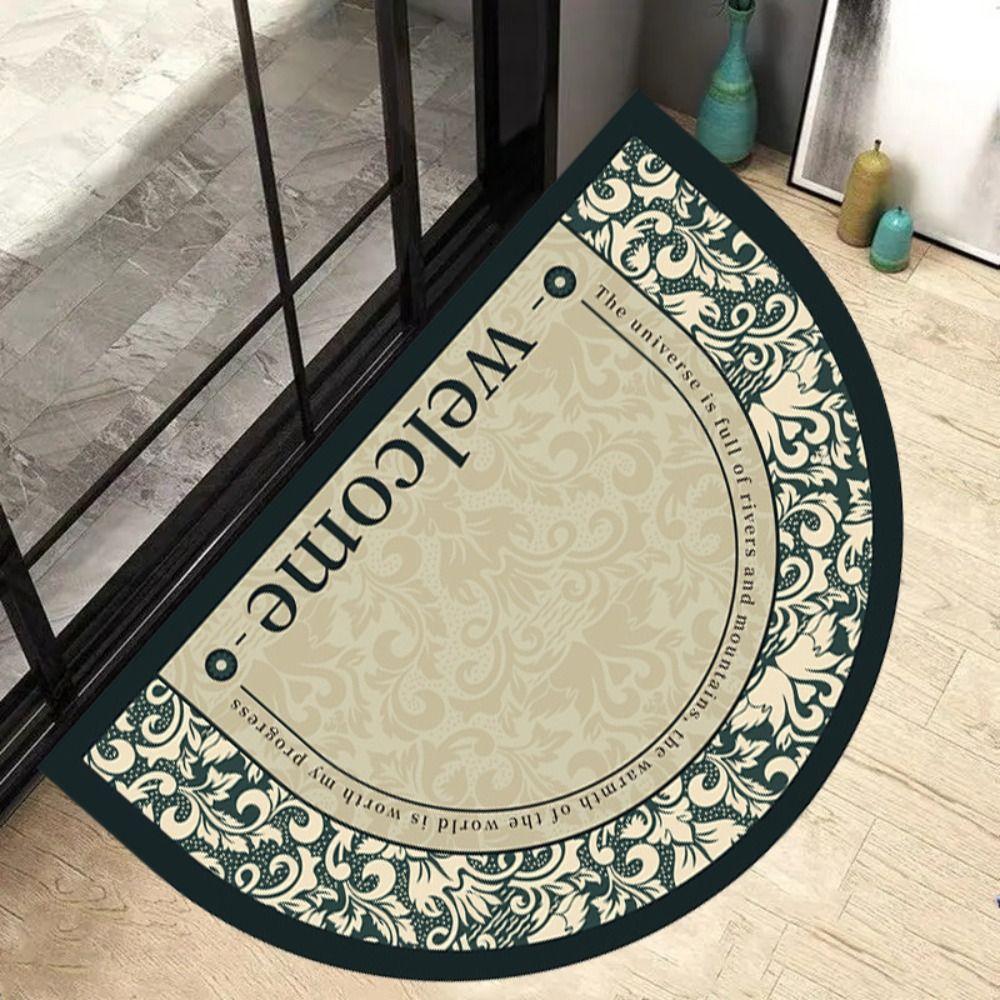 Semicircular Bathroom Carpet 40x60cm Bedside Floor Mat Toilet Carpet Bath Mat Rug Toilet