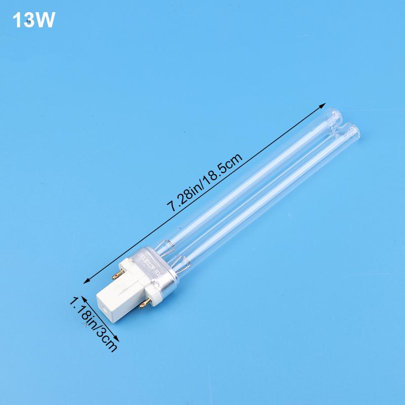1 stk UV-lyspærer Akvarium Fisketank Dam Ultrafiolett Steriliseringslampe Rør For G23 5W 7W 9W 11W 13W UVC H-formet Rør