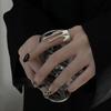 Niche Design Sense Irregular Liquid Lava Opening Ring Female Cold Wind Personality Trendy Index Finger