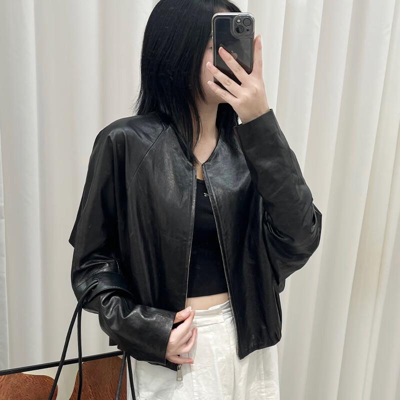 MR Batwing Sleeve Sheepskin Leather Jacket