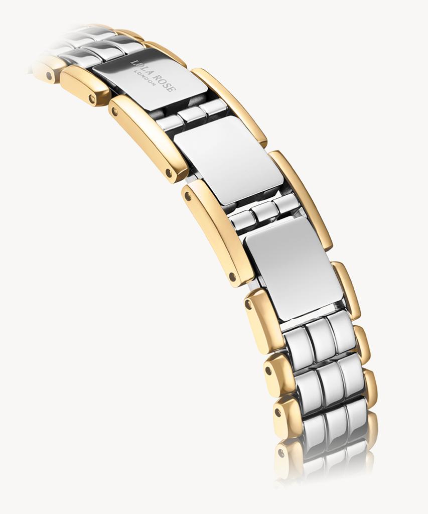 Lollalojeu Waltz Green Onyx Two-Tone Women'S Metal Daily Watch