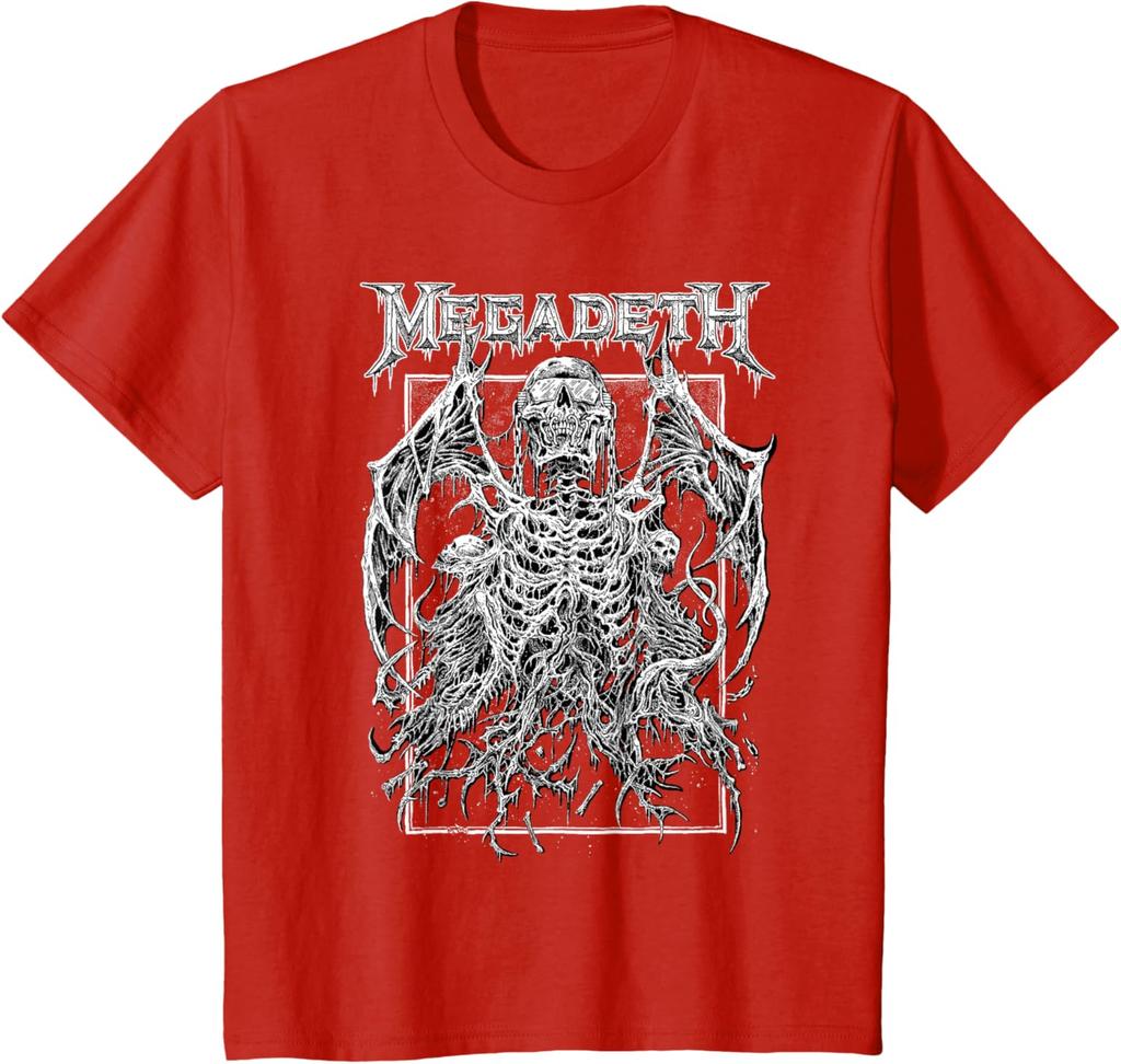 Megadeth Vintage Generál Vic Tričko Krátký rukáv Klasický horký produkt Y2k Prémiový Luxusní vysoká kvalita Unisex Oversized měkký