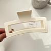 13cm Extra Großer Mattierter Eckiger Krallenclip - Vielseitiges Haaraccessoire