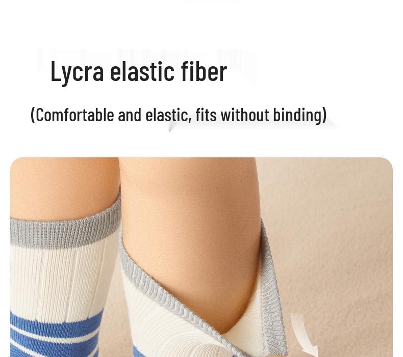 Nidoran Vinter 2025 Tykke Bomull Midt-legg Babysokker - Varm Frotte for Gutter