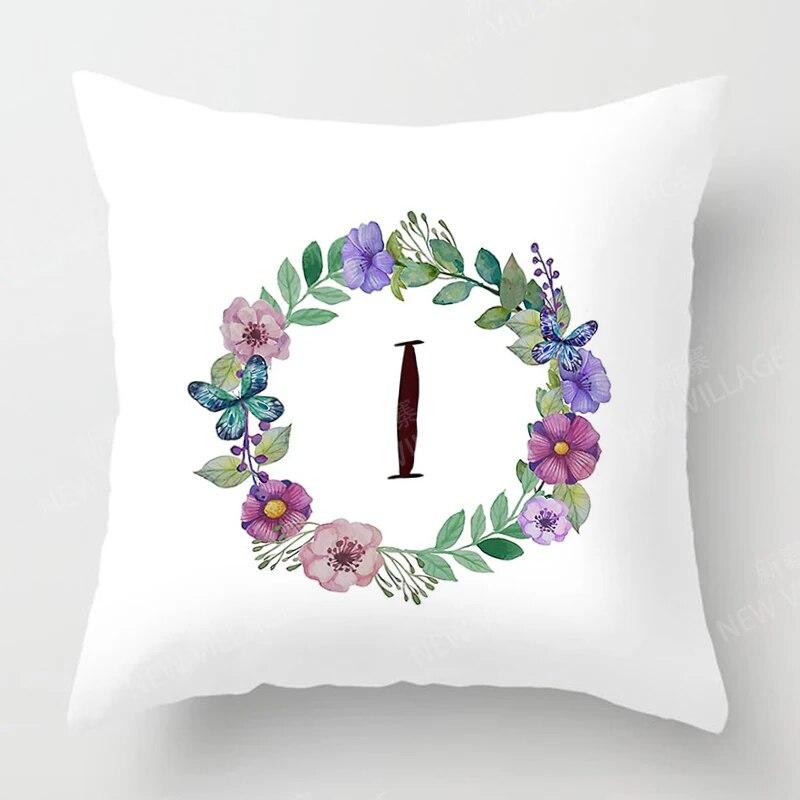 Personalized letter printed pattern pillowcase for home bedroom living room sofa decoration throw pillow pillowcase