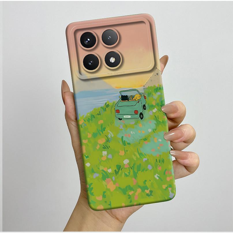 

Shockproof Phone Case for Xiaomi Poco F6 Pro 5G Redmi K70 Pro Pretty Butterfly Flower Soft TPU Shell PocoF6Pro Bumper Back Cover Poco F6 Pro 5G