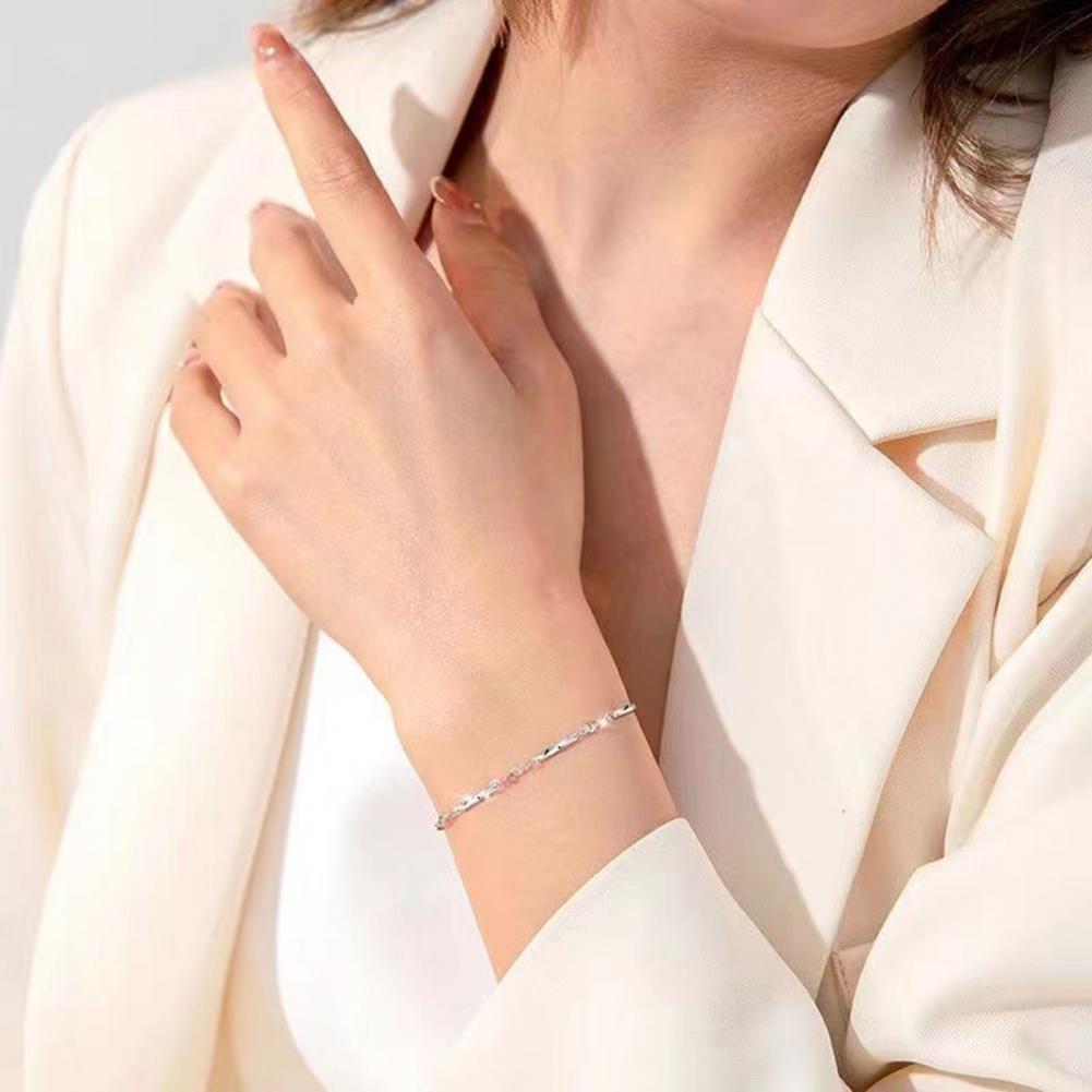 Adjustable Size Bracelet Adjustable Size Couple Bracelets Simple Style Lightweight Wrist Jewelry for Unisex Love Gift with Extended Chain