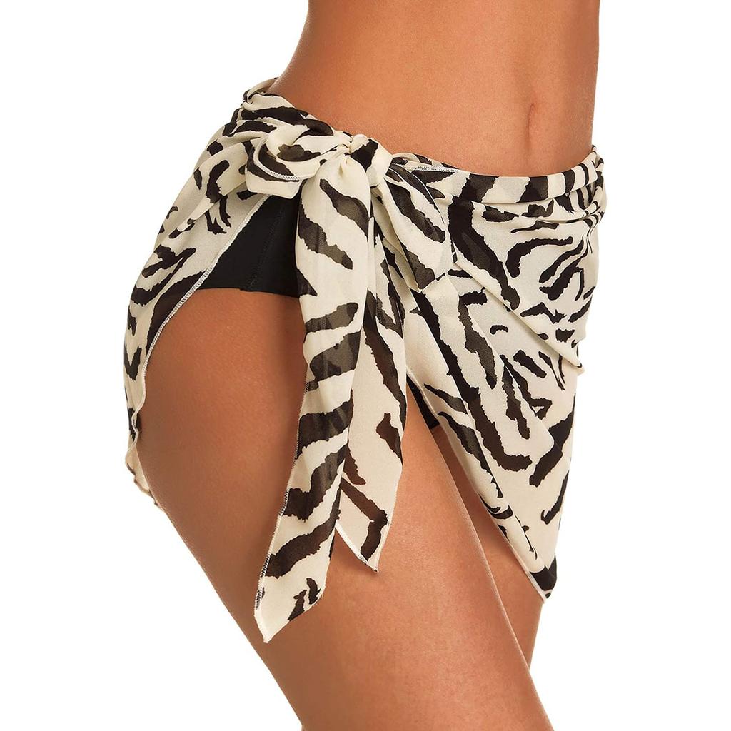 Dámské plážové zavinovací sukně Sarong, průhledné bikiny, zavinovací plavky