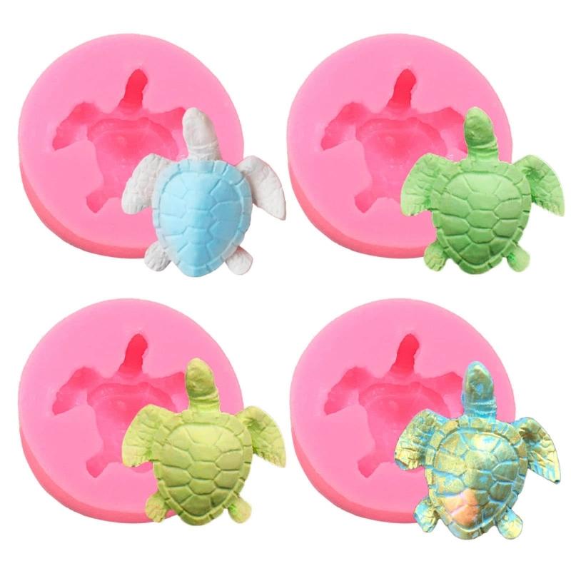 Silicone Crafts Mold 3D Turtle Making Geometric Mold Silicone DIY 3D Handicrafts Resin Molds Reusable Casting Epoxy Mold