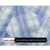 Snoopy Men's Plaid Short Sleeve Casual Shirt