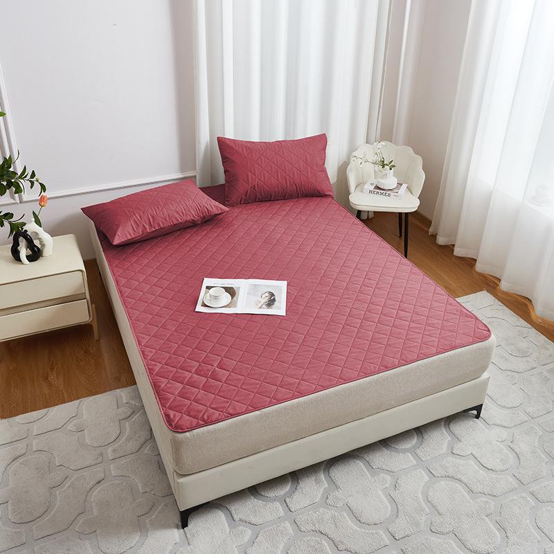 Wasserdichter gesteppter Matratzenschoner mit Gummibändern, Rutschfeste Staubschutzhülle
