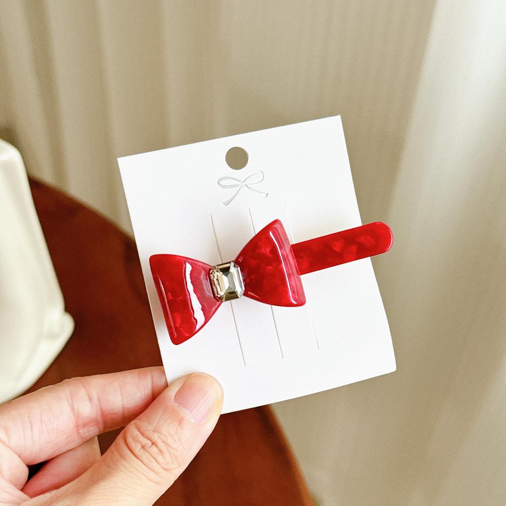 Bow Acetate Graceful Hair Accessories Collection Featuring Various Colorful Hair Ties And Clips