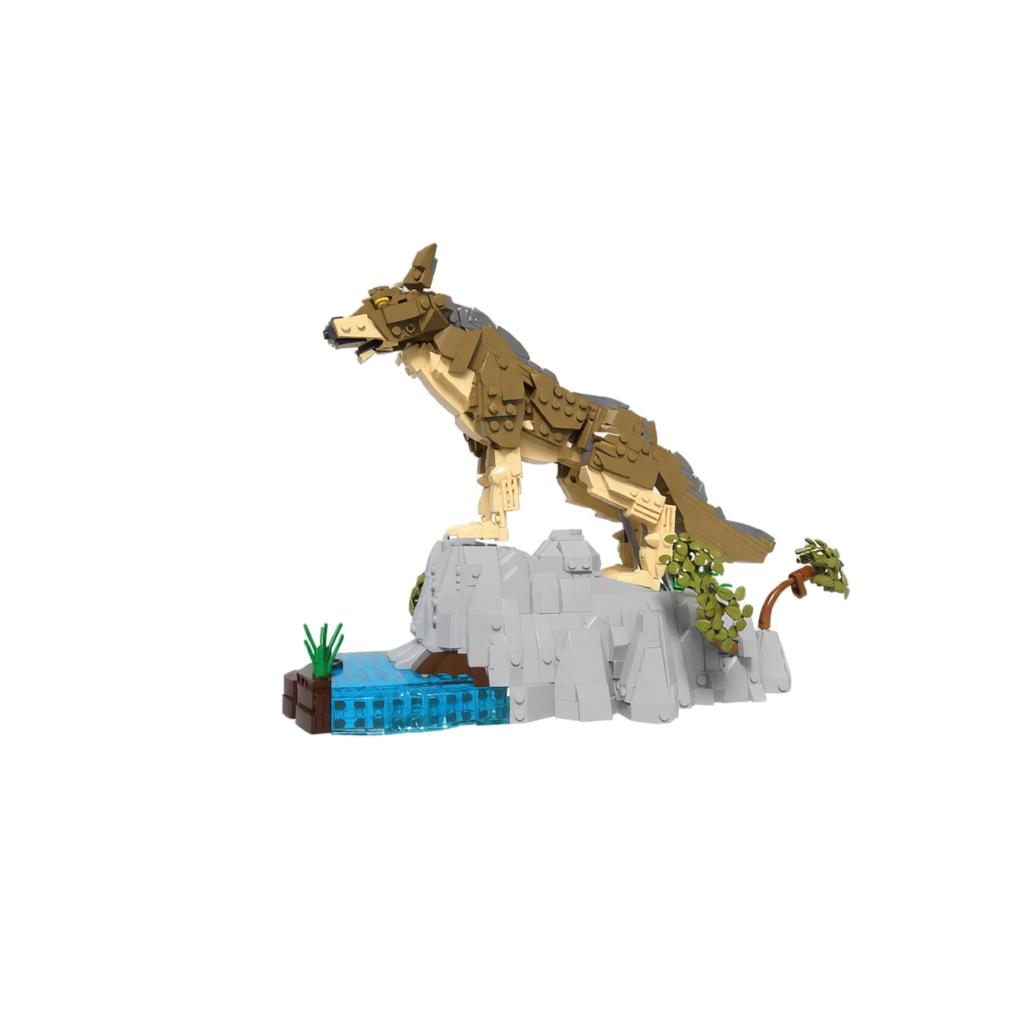 Building Dog Desktop Ornament Miniature Assembly Model Toy for Decoration