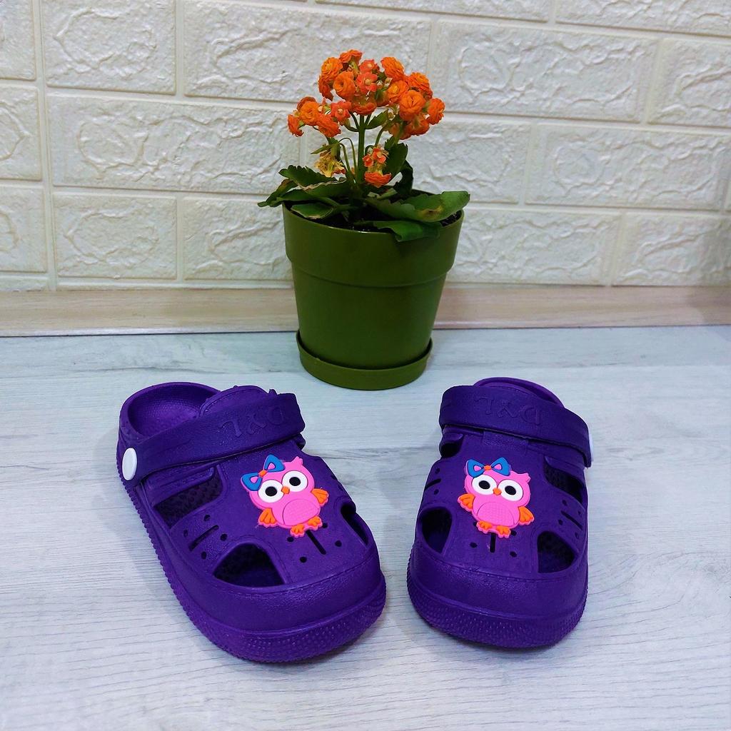 Da-Ye 1001 P Lila Off-the-Front matschige rutschfeste Sandalen und Hausschuhe