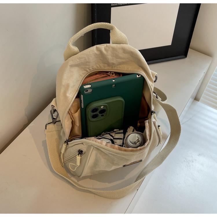 2025 spring new large-capacity commuter travel backpack shoulder handbag women's lightweight Oxford cloth backpack