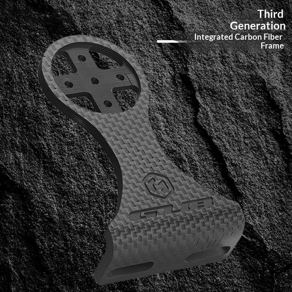 GUB 693 Multi-Functional Carbon Fiber Bike Computer Extension Mount for Garmin Cateye Wahoo Bryton Magene