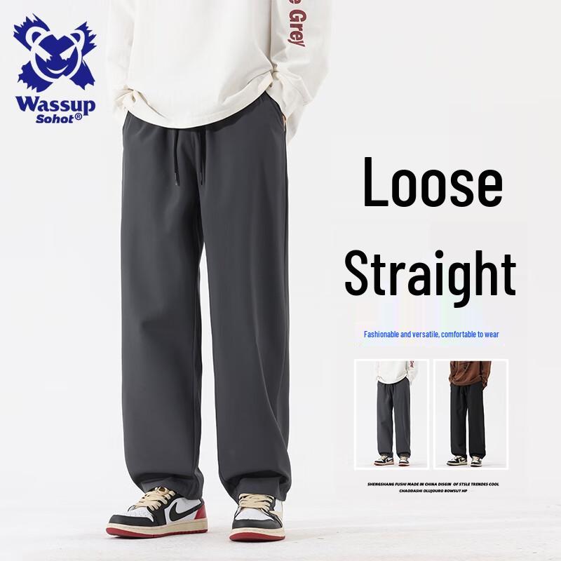 

Wassup Sohot Men s Fleece Lined Straight Leg Casual Pants 3XL