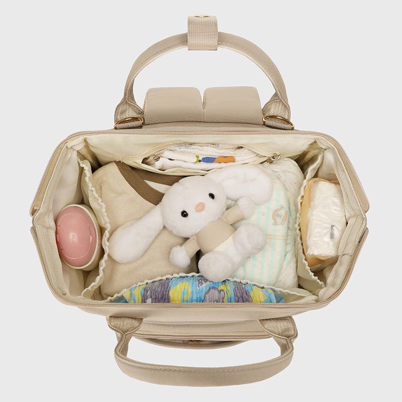 Lightweight Multifunctional Mommy Backpack: Large Capacity Baby Supplies & Storage Bag