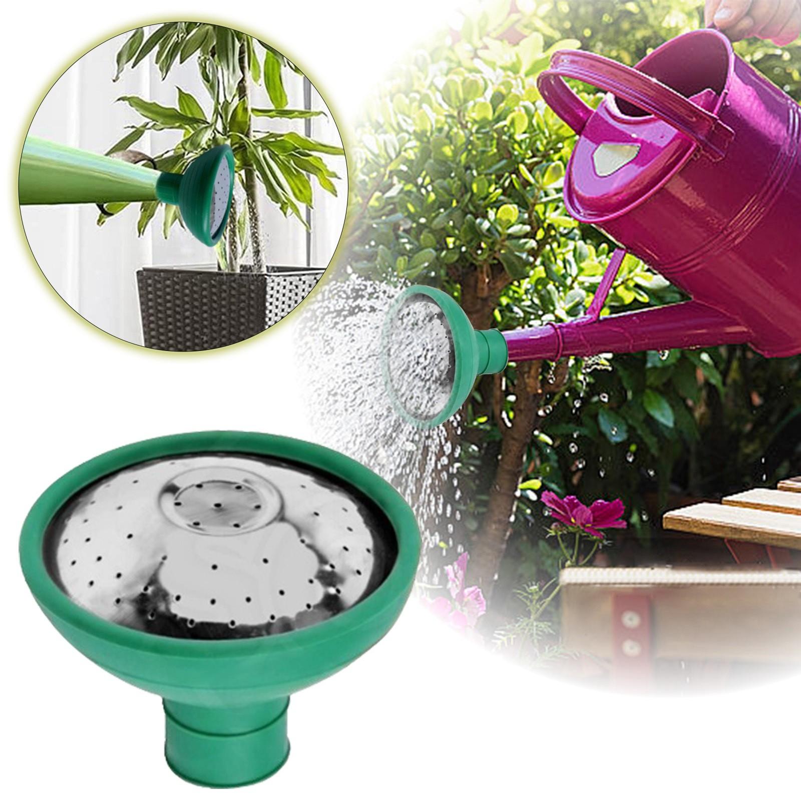 

Gardening Watering Can Sprayer Nozzle Large Size Stainless Steel Durable Watering Tool Easy Attachment Gadgets зелёный