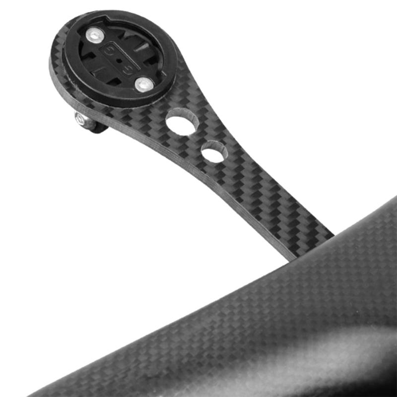 Supporto per Computer Fibra di Carbonio Manubrio da Ciclismo Supporto Esteso Porta Computer per Biciclette Accessori per Ciclismo Resistente