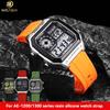 Pentru ceas Casio AE1200 AE-1200 AE1300 SGW400 SGW-300 A158W A159W Curea de ceas din cauciuc siliconic 18mm Sport Impermeabil