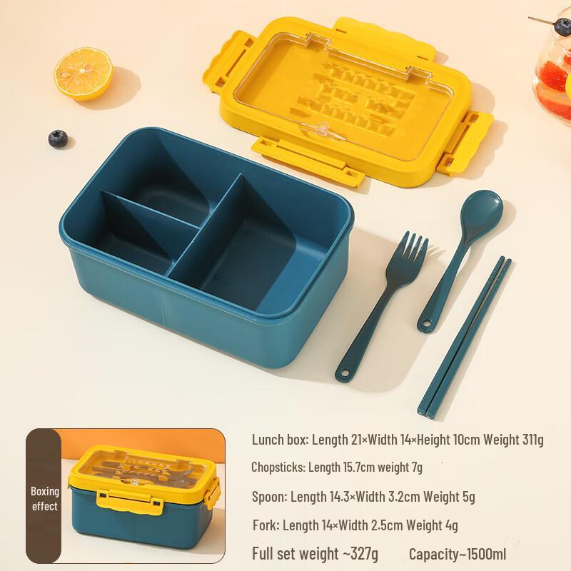 ZISIZ Nordic Dark Green Bento Lunch Box Set