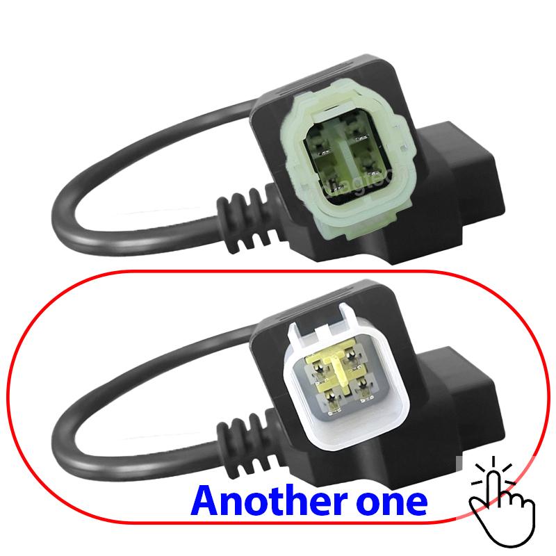 OBD2 for Kawasaki 4pin Cable To 16Pin OBD2 Motorcycle Diagnostic Adapter Connector Cable for Z250 Z650 Z900 ER6N EX650F Ninja400