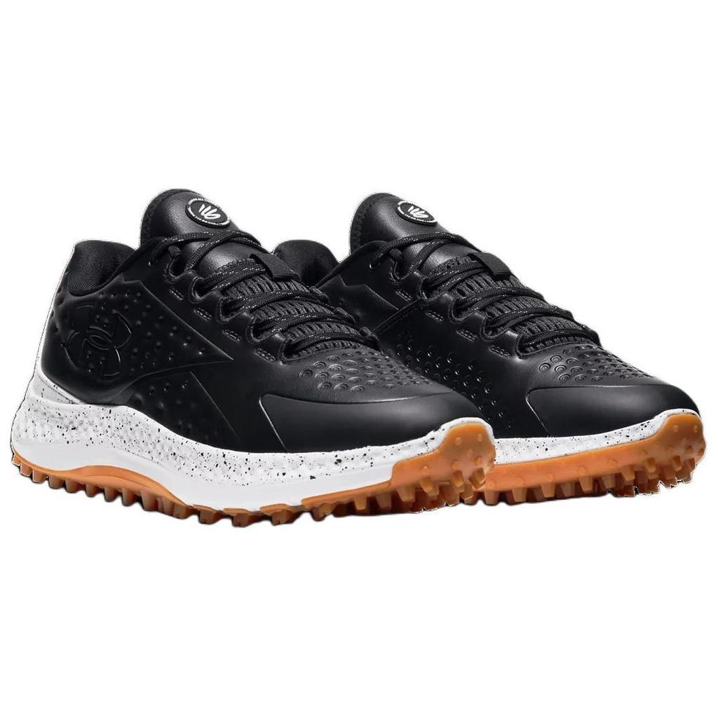 Under Armour Curry 1 Golf Black Castlerock Gum Men Sneakers 3027378-001
