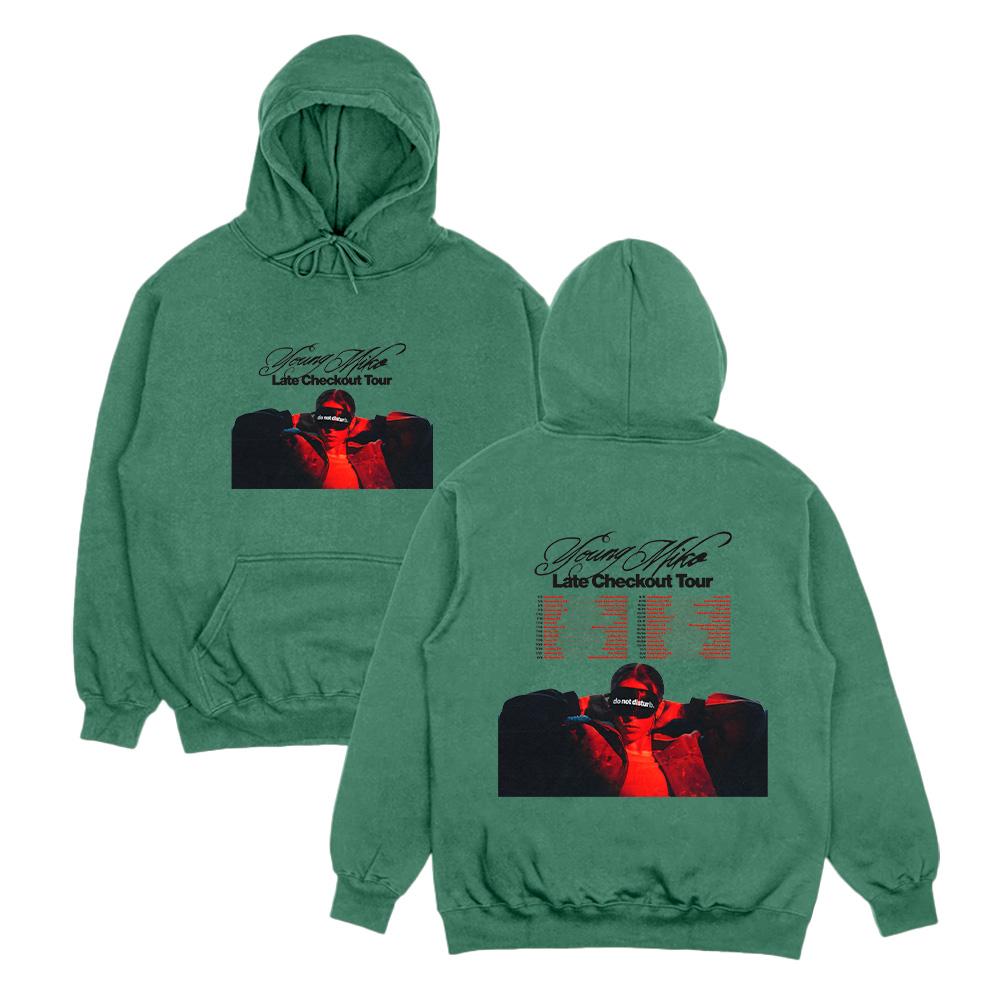 Young Miko Late Checkout Tour Hoodies Young Miko Late Checkout Tour Sweatshirts Men Casual Loose Clothes Street Style Women Tops