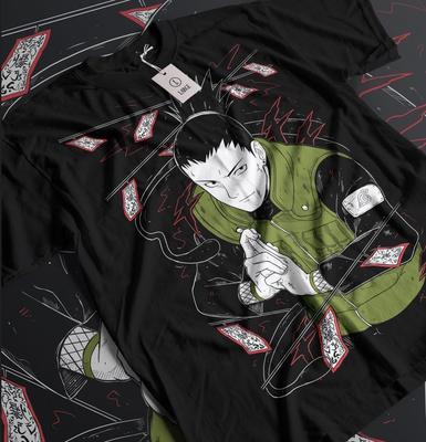 Shikamaru Nara T-Shirt Naruto Shippuden Itachi AnimeManga Gift Shirt All Size