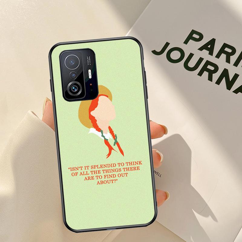 Anne with an E Fundas For POCO F3 X3 GT M3 M4 POCO X3 X4 Pro Case For Xiaomi Mi 11 Lite 12 11T Pro Cover