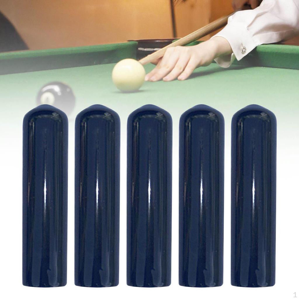 5 Pack of Billiard Cue Tip Covers for Club Use