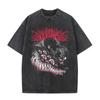 Washed Vintage Anime Hellsing Abraham Van Helsing Vampire Alucard Double Sided Print Tshirts Unisexs s Unisexga Oversized T Shirts