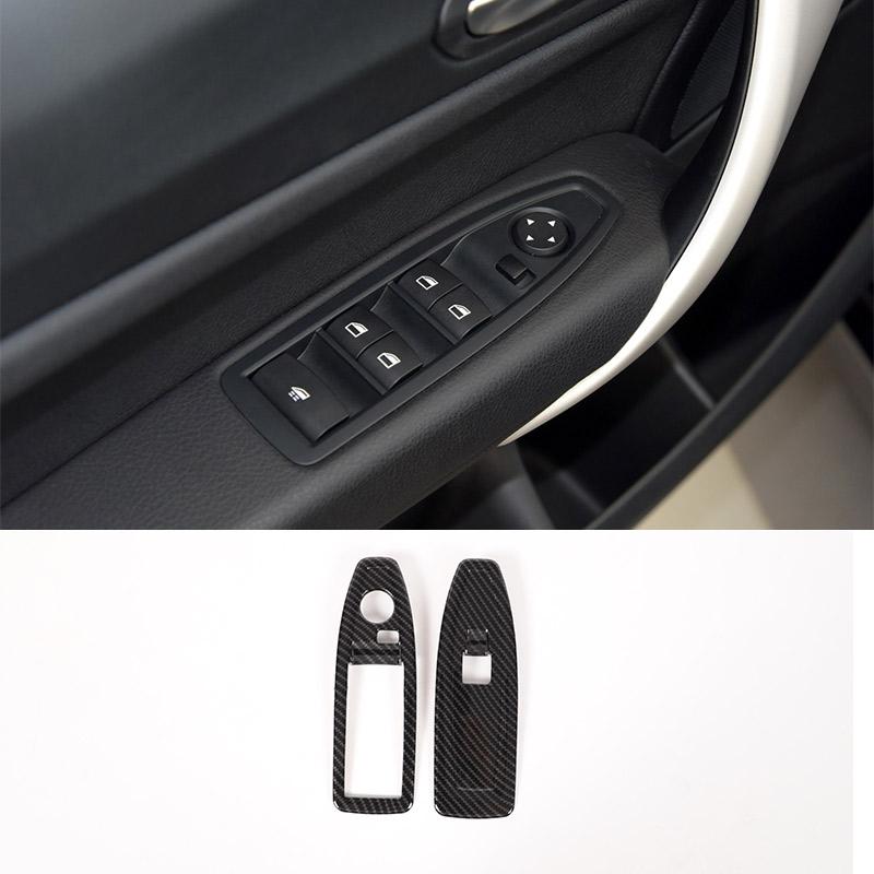 Für BMW 1 2er F20 F21 F22 F23 2012-2018 ABS Kohlefaser Auto Mittelkonsole Innendekor Aufkleber Autozubehör