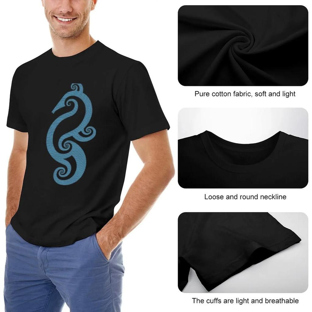 Seahorse T-Shirt Anime Tshirt Plus Size Clothes Anime Figures T Shirts For Men