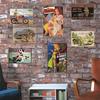 Fată Pin Up Retro Stil American Placă Metalică Metal Vintaj Semne de Perete Metalice Poster Metalic Placă Garaj Dormitor Man Cave Cadou Decor