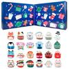 Calendario dell'Avvento di Natale Include 24 Ornamenti con Figure di Animali in PVC Calendario dell'Avvento a Sorpresa 24 Giorni Per la Decorazione delle Feste