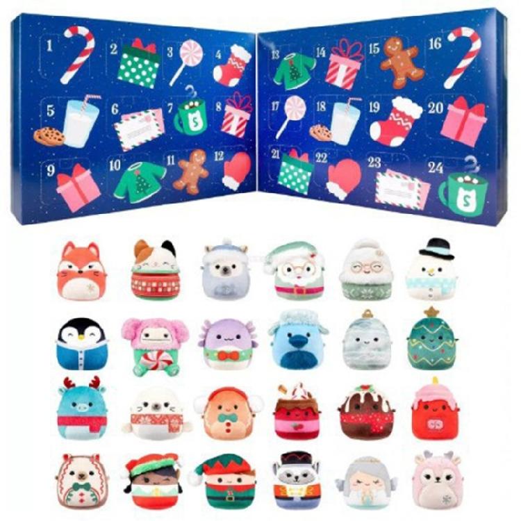 Calendario dell'Avvento di Natale Include 24 Ornamenti con Figure di Animali in PVC Calendario dell'Avvento a Sorpresa 24 Giorni Per la Decorazione delle Feste
