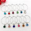 Nine-Character Earrings, Simple Earclips, Ear Jewelry, Stud Earrings Set, Handmade Creative Diy Round Earrings, Material Package.