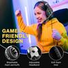 3.5mm Gaming Headset with Noise Isolating Microphone, Over Ear Game Headset with LED Lighting, Volume Control, Mute Key