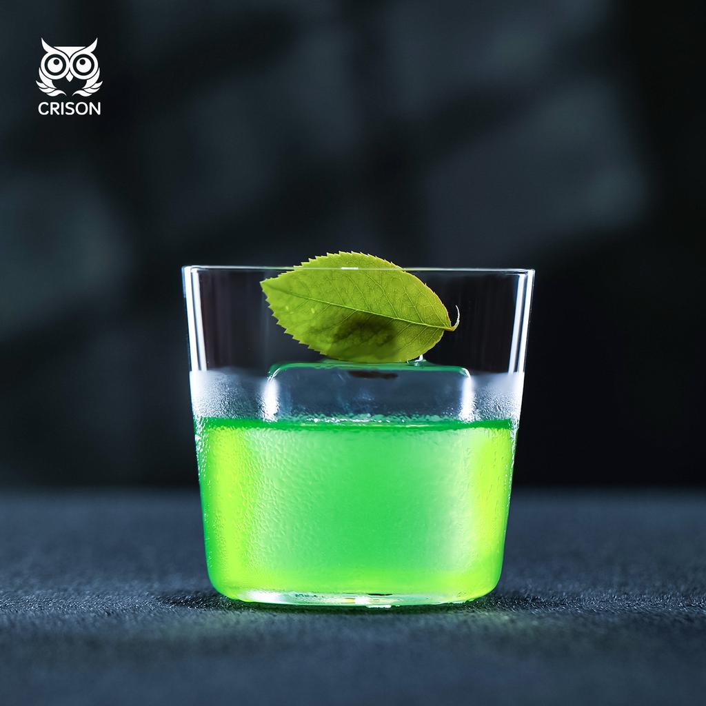 WK5803 CRISON Japanese style classical whiskey glass/Crystal glass cup/Old Fashioned cocktail 300ml