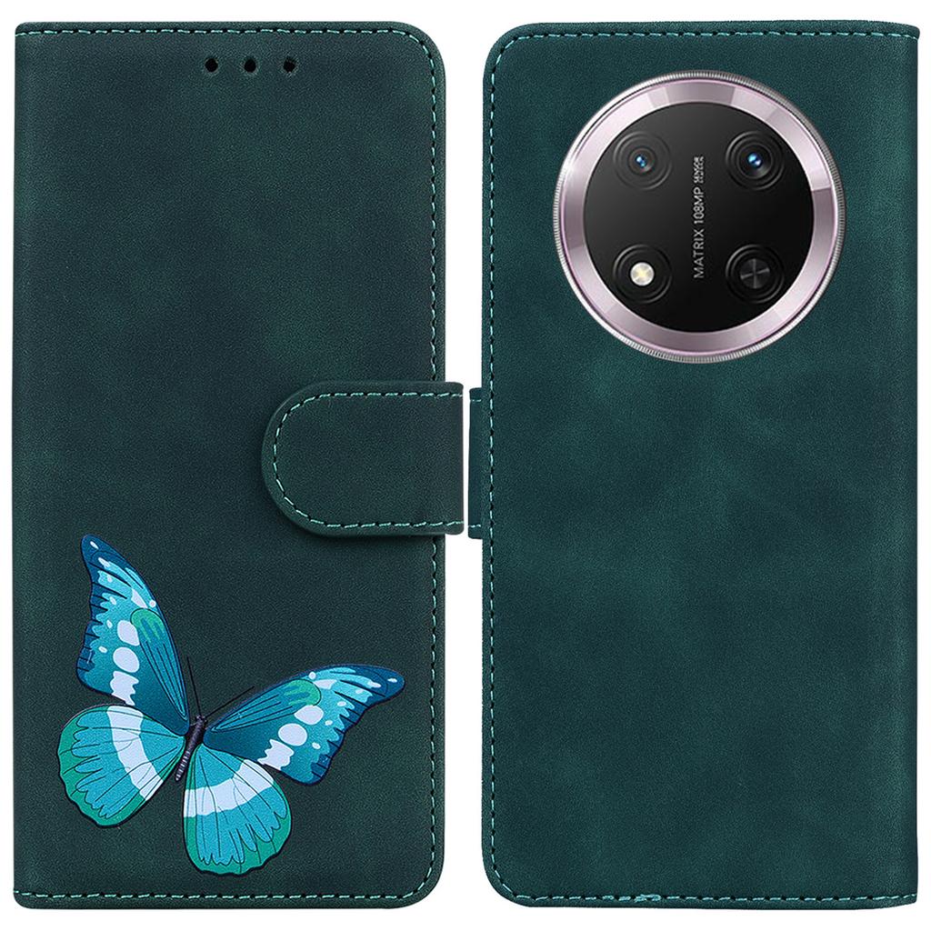 For Honor Magic7 Lite 5G/X9c 5G/X60 Pro 5G Stand Case PU Leather Phone Cover Butterfly Printed