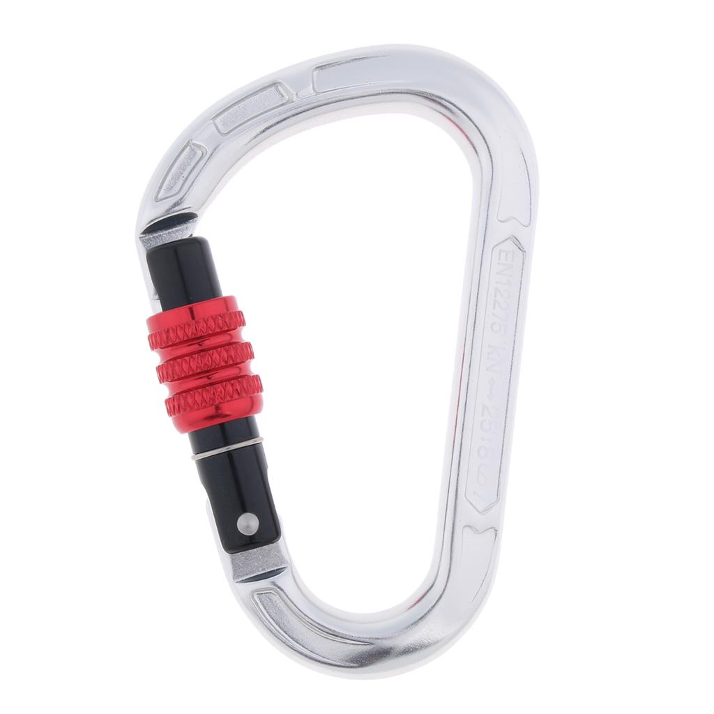 22KN Screw Gate Auto Locking Carabiner Quickdraw for Climbing