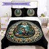 Dinosaur Kingdom Glass Pattern Bedding,Quilt Set Quilt Cover Pillowcase Home Birthday Gift (1*duvet Cover+2*pillowcase,without Core)