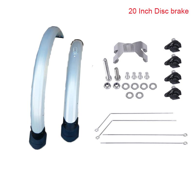 16 20 inch Aripi biciclete 2 buc față spate Apărător de noroi dublu bracing mărime reglabilă aripi biciclete pentru biciclete pliabile cromate