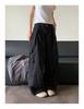 Unisex Summer Retro Wide-Leg Cargo Pants with Drawstring