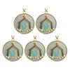 Sea Glass Nativity Christmas Ornament Beach-Inspired Hanging Ornament Nativity Christmas Tree Decoration for Xmas Tree Coastal Home Decor